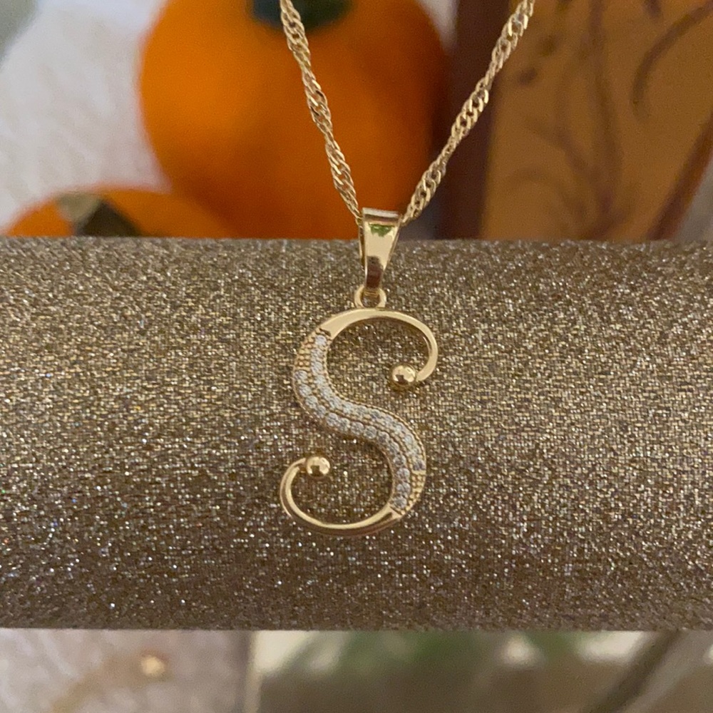 SOLD Letter S necklace